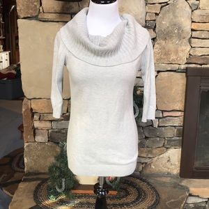 Express grey cowl neck sweater